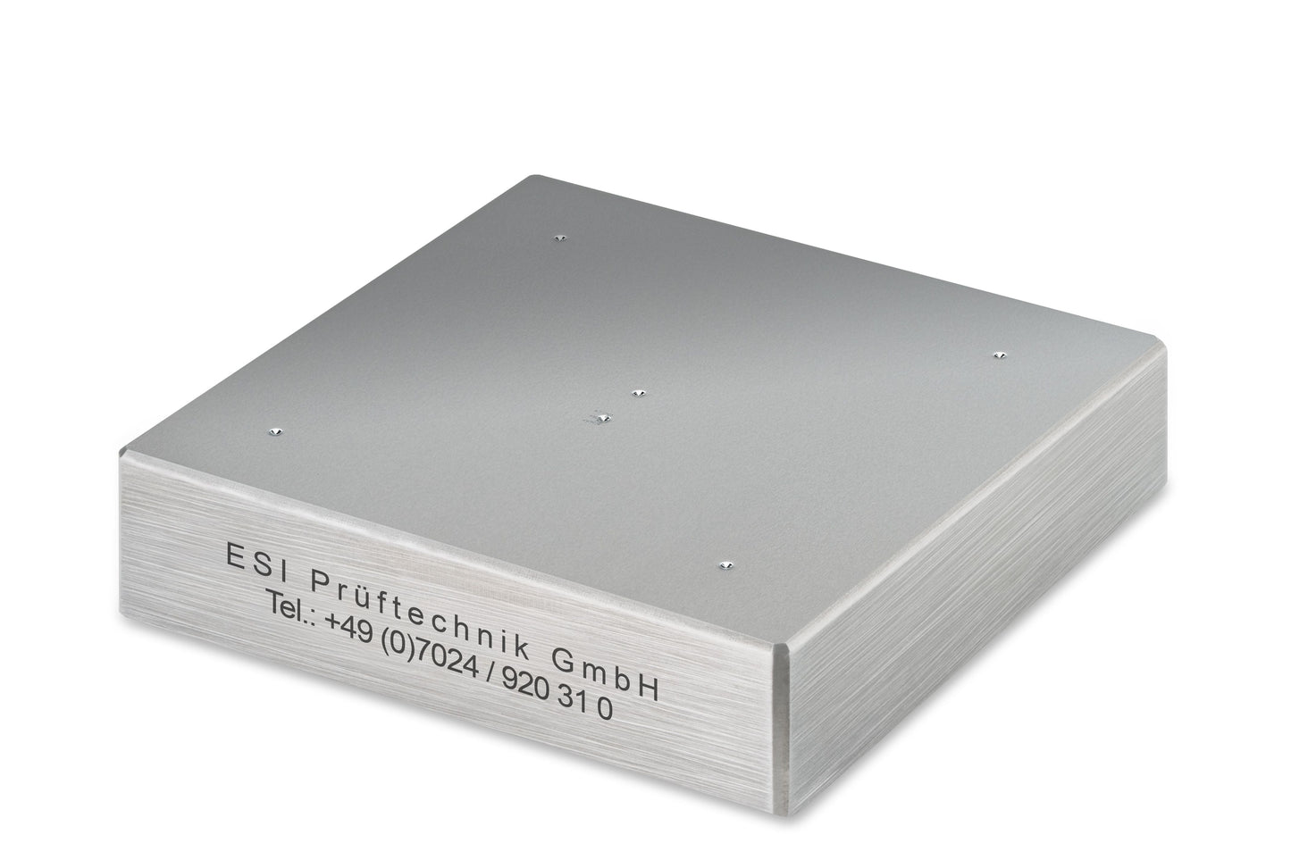 Brinell 170 HBW2,5/62,5 nach DIN EN ISO 6506 mit DAkkS Kalibrierschein 60x60x16 mm Alu