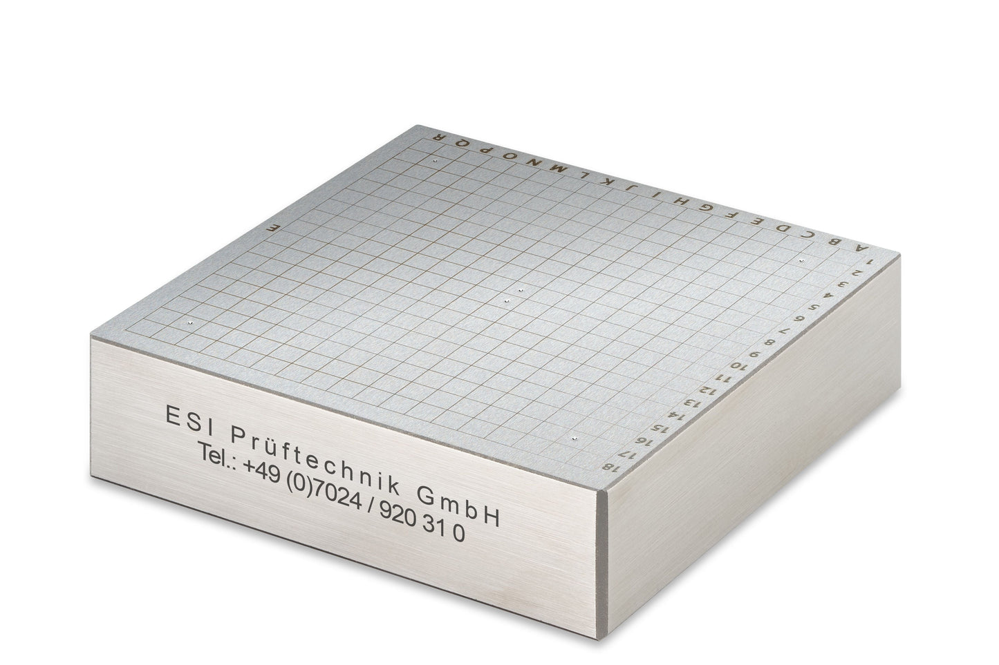 Brinell 170 HBW2,5/62,5 nach DIN EN ISO 6506 mit DAkkS Kalibrierschein 60x60x16 mm Alu