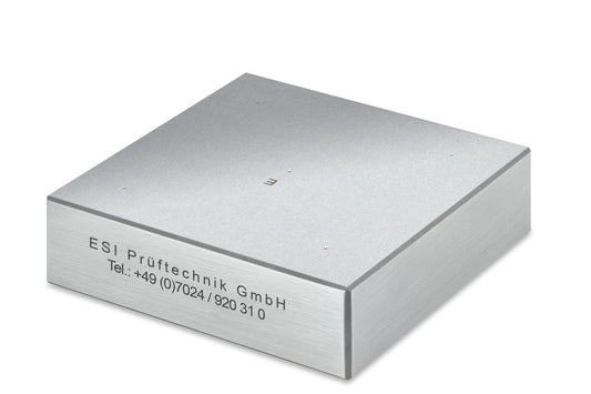 Rockwell 100 HRBW according to DIN EN ISO 6508 with DAkkS calibration certificate 60x60x16 mm steel