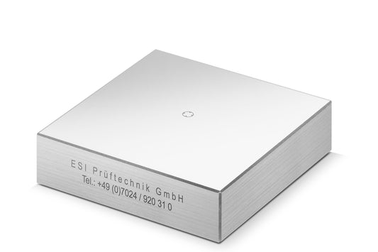 Brinell 200 HBW1/30 according to DIN EN ISO 6506 with DAkkS calibration certificate 60x60x16 mm steel